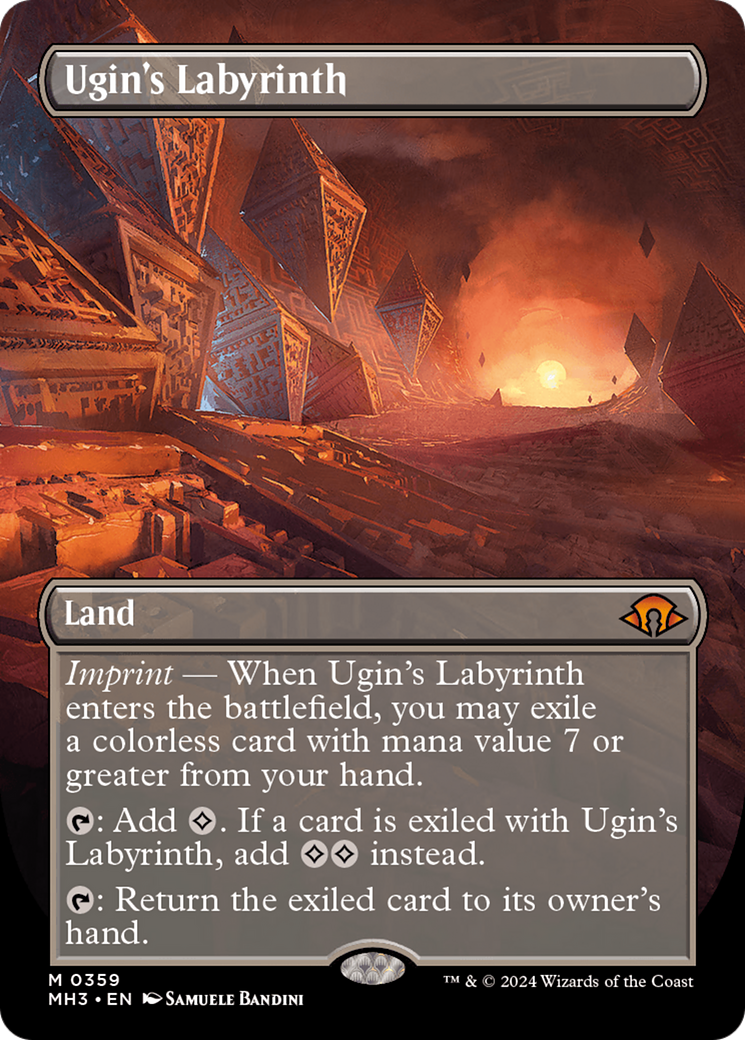 Ugin's Labyrinth (Borderless) [Modern Horizons 3] | L.A. Mood Comics and Games