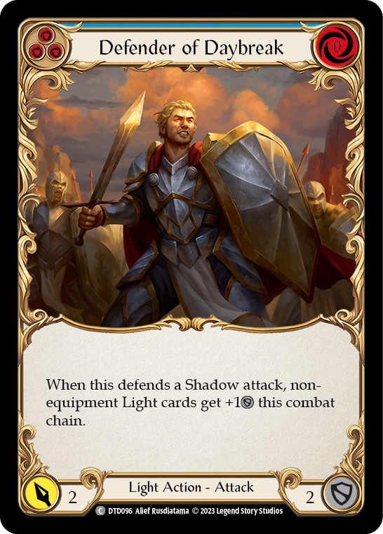Defender of Daybreak (Blue) [DTD096] (Dusk Till Dawn) | L.A. Mood Comics and Games