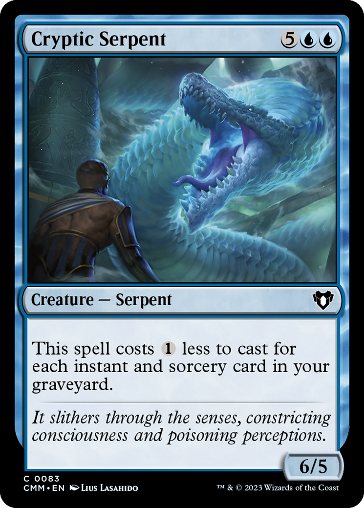 Cryptic Serpent [Commander Masters] | L.A. Mood Comics and Games