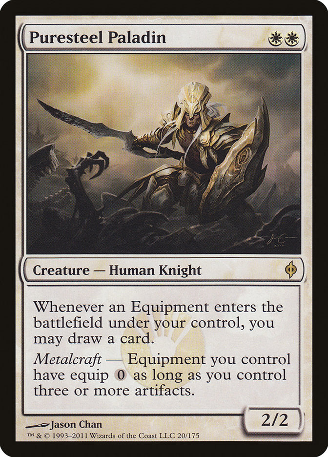 Puresteel Paladin [New Phyrexia] | L.A. Mood Comics and Games