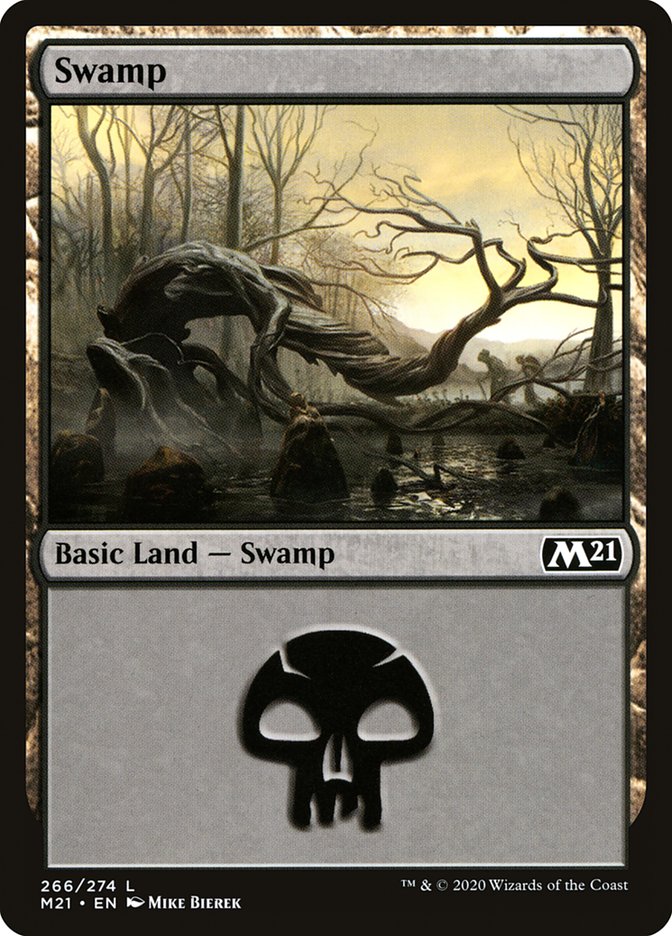 Swamp (266) [Core Set 2021] | L.A. Mood Comics and Games