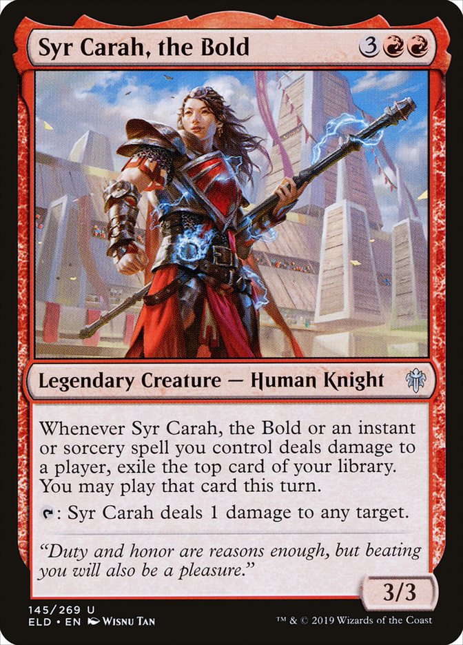 Syr Carah, the Bold [Throne of Eldraine] | L.A. Mood Comics and Games