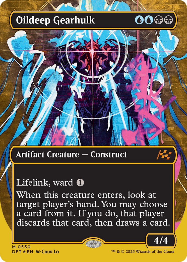 Oildeep Gearhulk (Borderless) (First-Place Foil) [Aetherdrift] | L.A. Mood Comics and Games