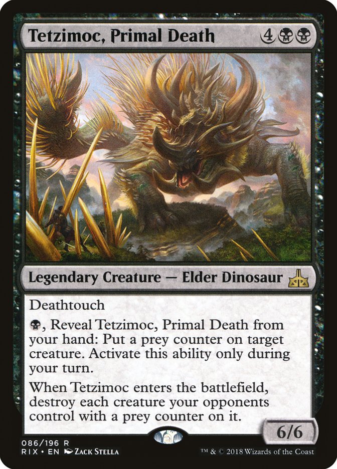 Tetzimoc, Primal Death [Rivals of Ixalan] | L.A. Mood Comics and Games