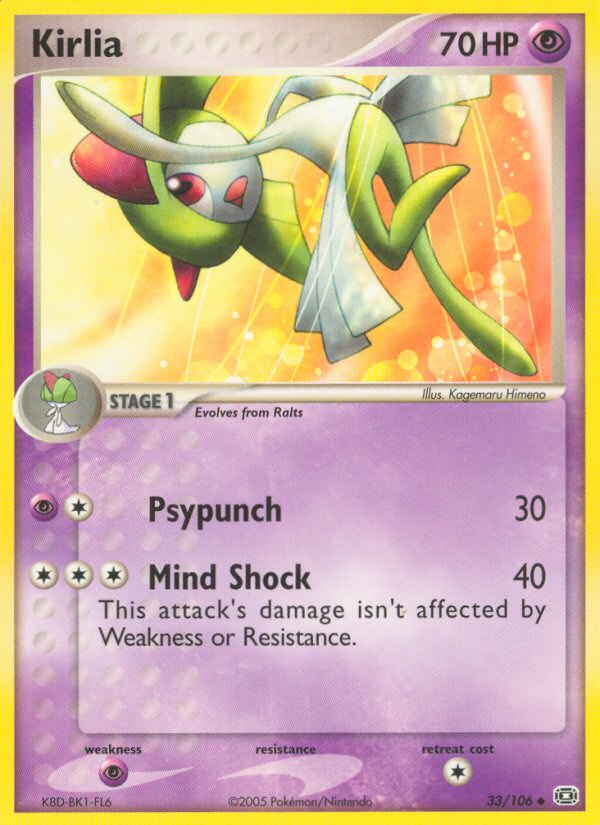 Kirlia (33/106) [EX: Emerald] | L.A. Mood Comics and Games