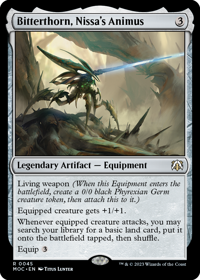 Bitterthorn, Nissa's Animus [March of the Machine Commander] | L.A. Mood Comics and Games