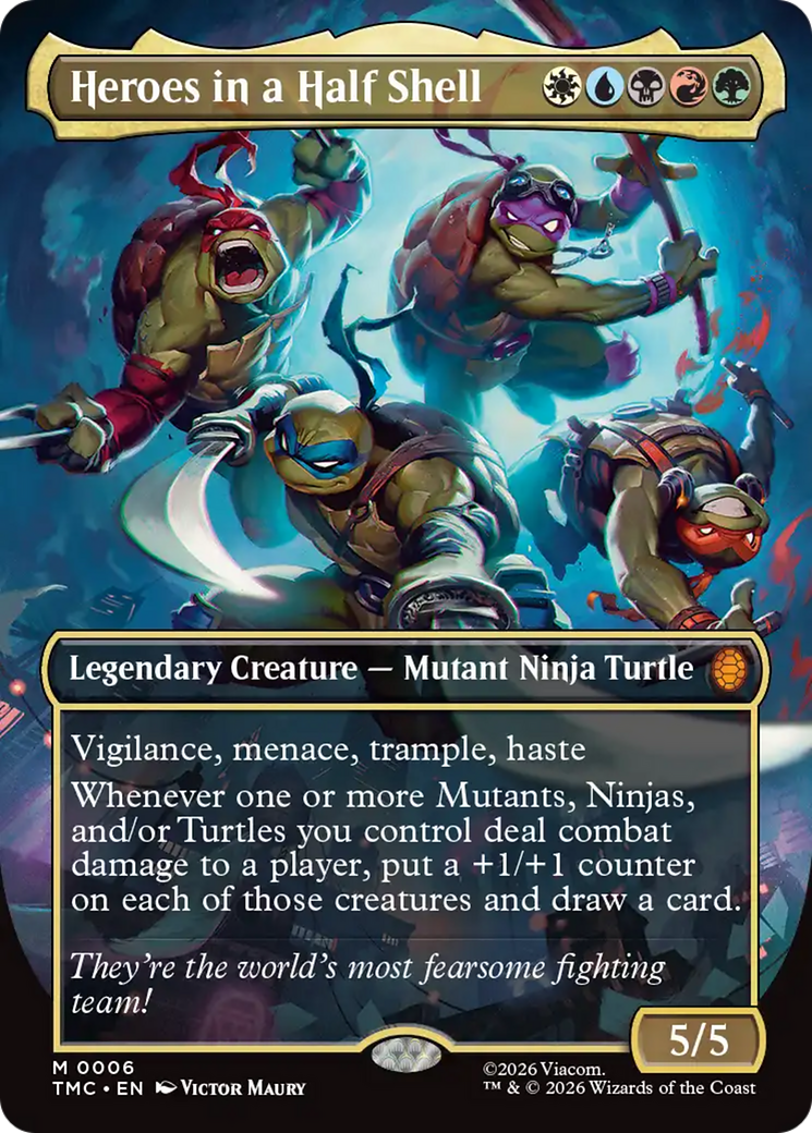 Heroes in a Half Shell (Borderless) [Teenage Mutant Ninja Turtles Commander] | L.A. Mood Comics and Games