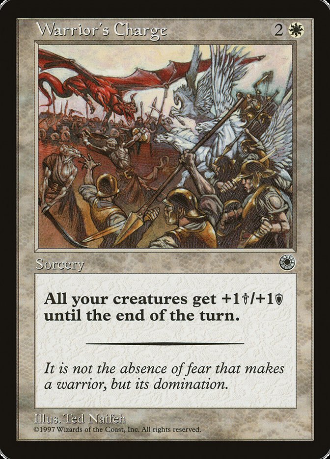 Warrior's Charge (With Flavor Text) [Portal] | L.A. Mood Comics and Games
