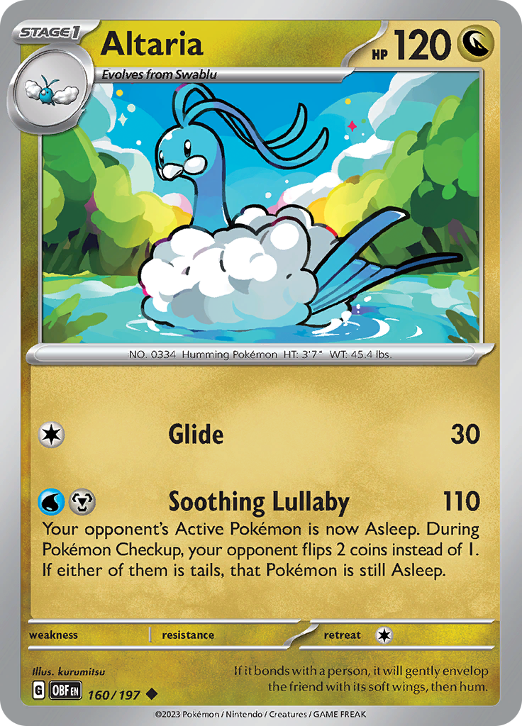 Altaria (160/197) [Scarlet & Violet: Obsidian Flames] | L.A. Mood Comics and Games