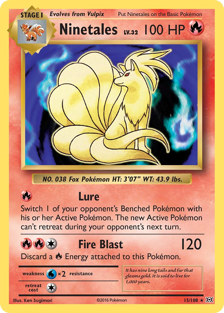 Ninetales (15/108) (Theme Deck Exclusive) [XY: Evolutions] | L.A. Mood Comics and Games