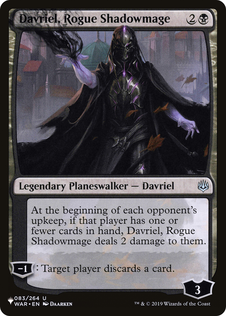 Davriel, Rogue Shadowmage [The List Reprints] | L.A. Mood Comics and Games