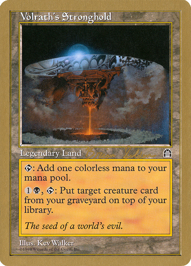 Volrath's Stronghold (Brian Selden) [World Championship Decks 1998] | L.A. Mood Comics and Games