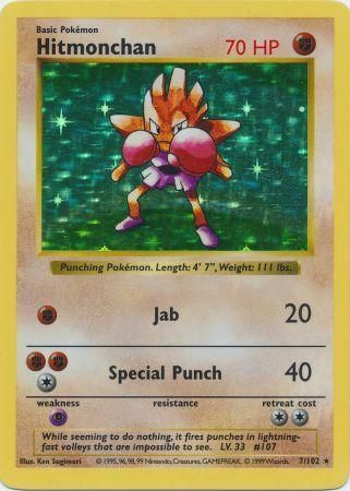 Hitmonchan (7/102) [Base Set Shadowless Unlimited] | L.A. Mood Comics and Games