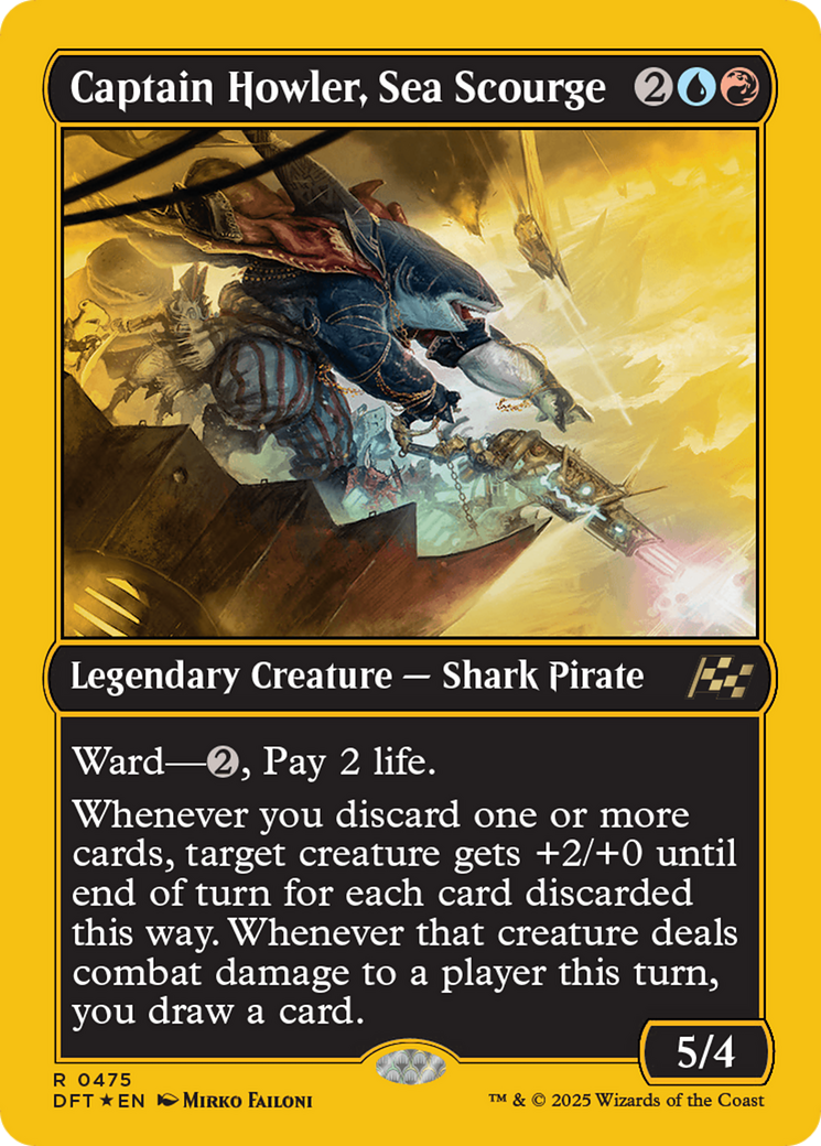 Captain Howler, Sea Scourge (First-Place Foil) [Aetherdrift] | L.A. Mood Comics and Games