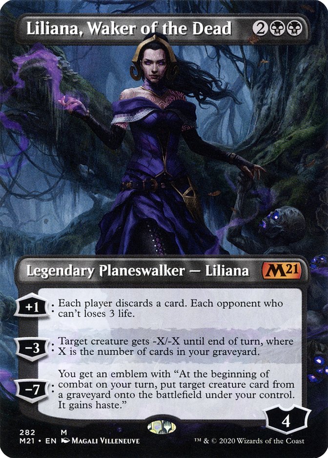 Liliana, Waker of the Dead (Borderless) [Core Set 2021] | L.A. Mood Comics and Games