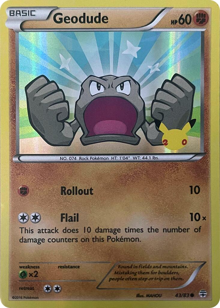 Geodude (043/083) [Celebrations: 25th Anniversary] | L.A. Mood Comics and Games