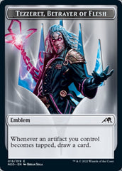Spirit (002) // Tezzeret, Betrayer of Flesh Emblem Double-Sided Token [Kamigawa: Neon Dynasty Tokens] | L.A. Mood Comics and Games
