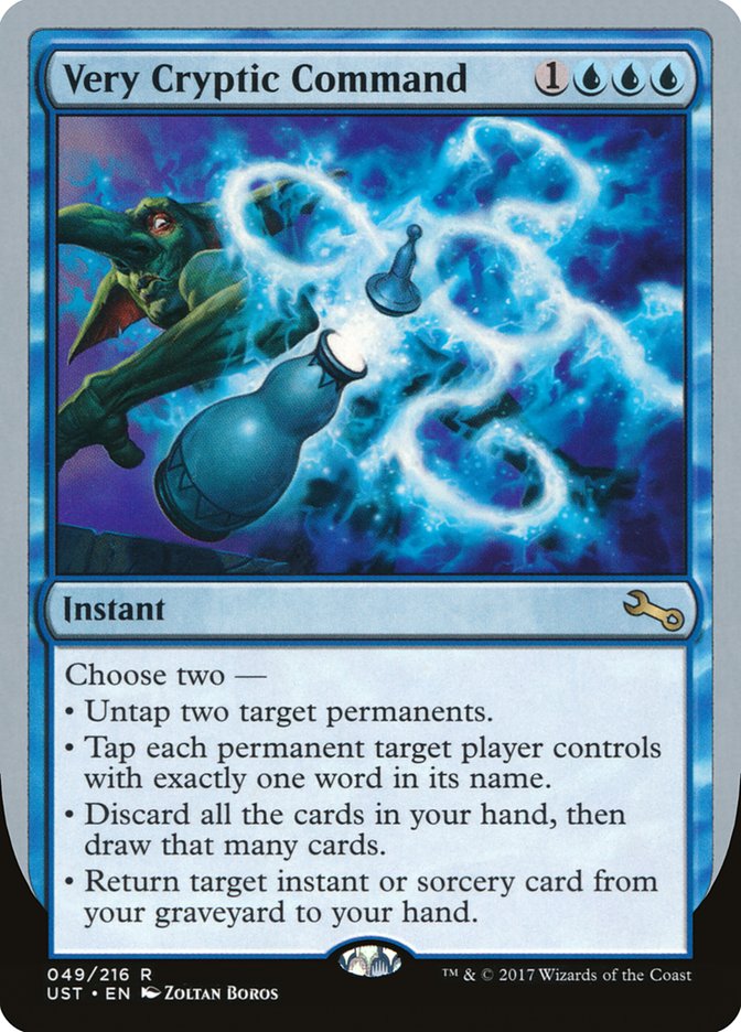 Very Cryptic Command (Untap) [Unstable] | L.A. Mood Comics and Games
