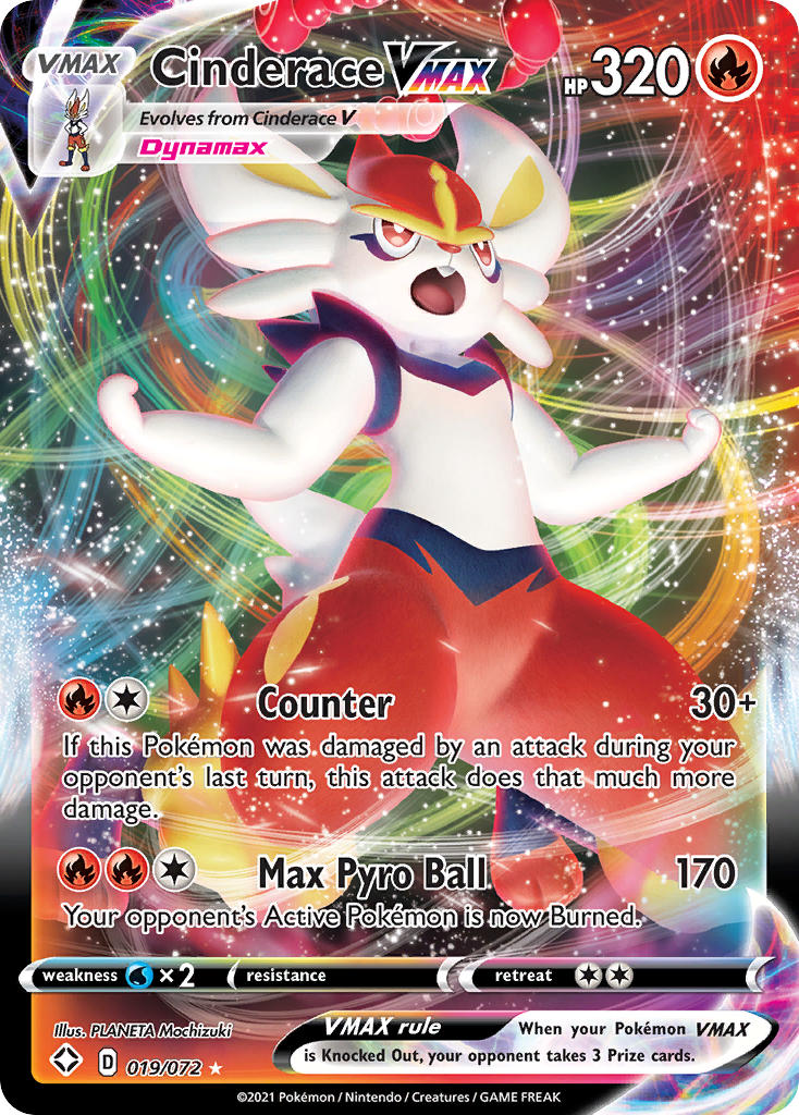 Cinderace VMAX (019/072) [Sword & Shield: Shining Fates] | L.A. Mood Comics and Games