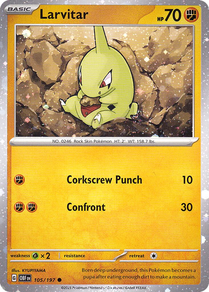 Larvitar (105/197) (Cosmos Holo) [Miscellaneous Cards] | L.A. Mood Comics and Games