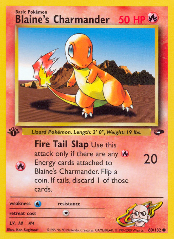 Blaine's Charmander (60/132) [Gym Challenge 1st Edition] | L.A. Mood Comics and Games