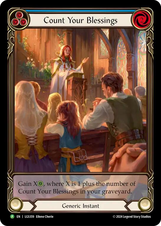 Count Your Blessings (Blue) (Rainbow Foil) [LGS359] (Promo)  Rainbow Foil | L.A. Mood Comics and Games
