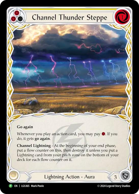 Channel Thunder Steppe (Cold Foil) [LGS365] (Promo)  Cold Foil | L.A. Mood Comics and Games