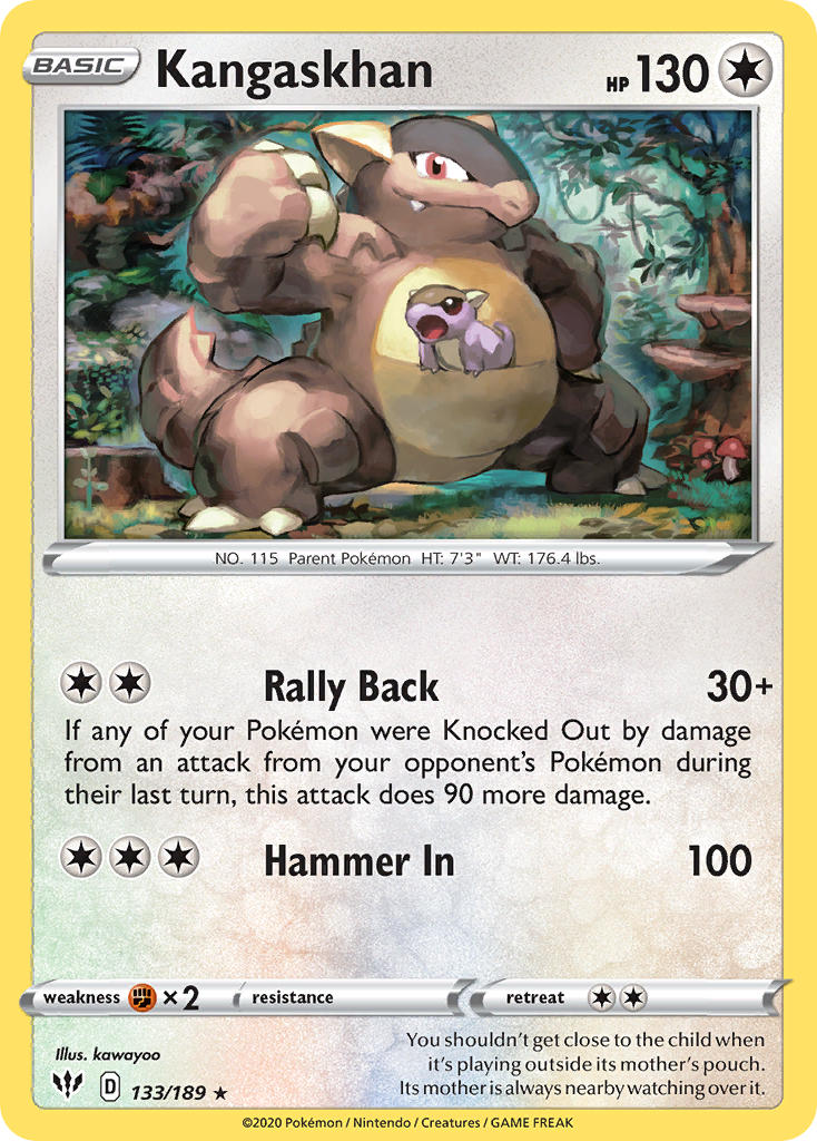 Kangaskhan (133/189) (Theme Deck Exclusive) [Sword & Shield: Darkness Ablaze] | L.A. Mood Comics and Games