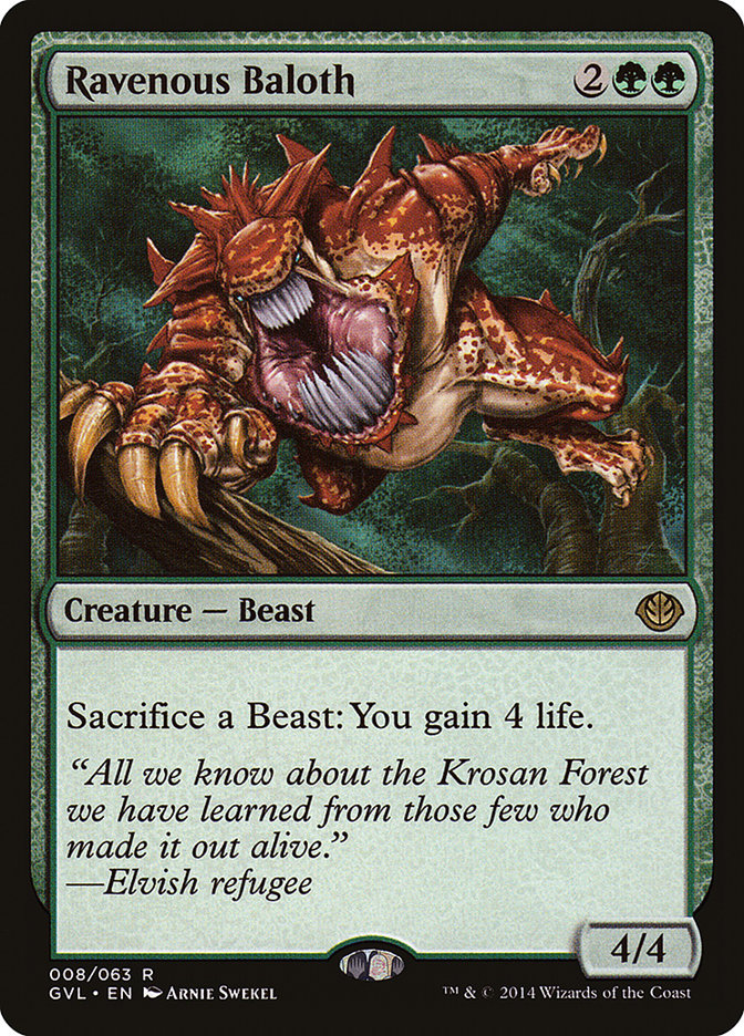 Ravenous Baloth (Garruk vs. Liliana) [Duel Decks Anthology] | L.A. Mood Comics and Games