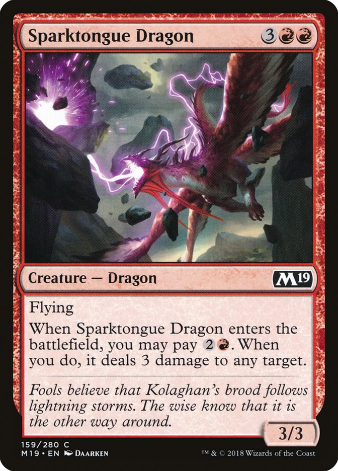 Sparktongue Dragon [Core Set 2019] | L.A. Mood Comics and Games
