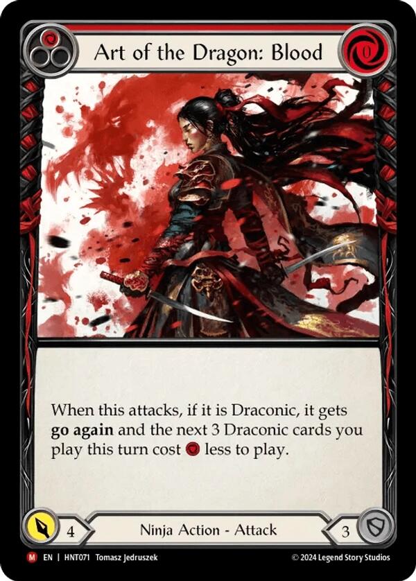 Art of the Dragon: Blood [HNT071] (The Hunted)  Rainbow Foil | L.A. Mood Comics and Games