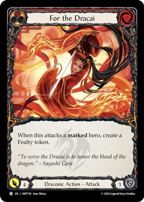 For the Dracai [HNT158] (The Hunted)  Rainbow Foil | L.A. Mood Comics and Games