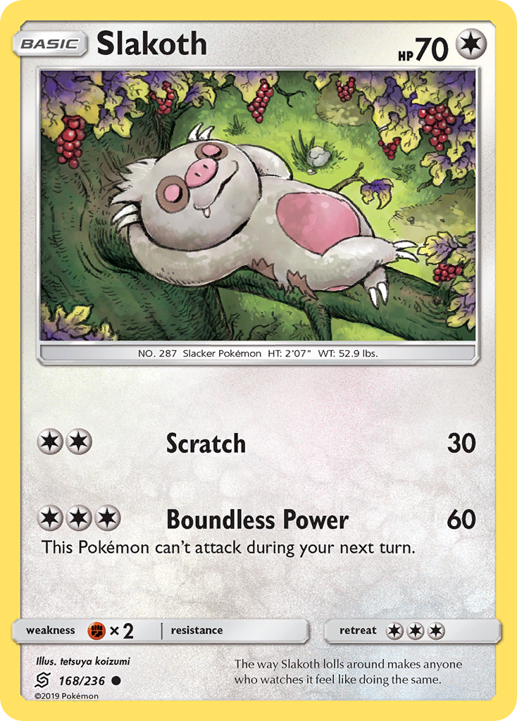 Slakoth (168/236) [Sun & Moon: Unified Minds] | L.A. Mood Comics and Games