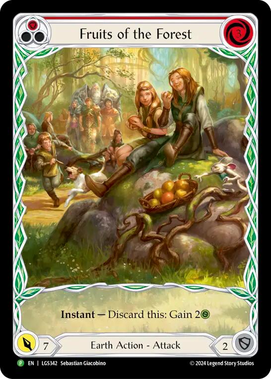 Fruits of the Forest (Red) [LGS342] (Promo)  Rainbow Foil | L.A. Mood Comics and Games
