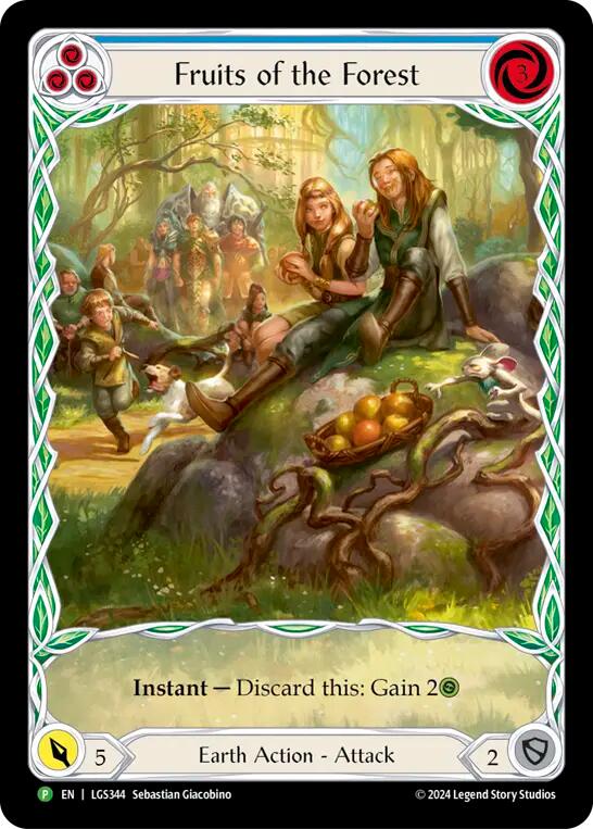 Fruits of the Forest (Blue) [LGS344] (Promo)  Rainbow Foil | L.A. Mood Comics and Games