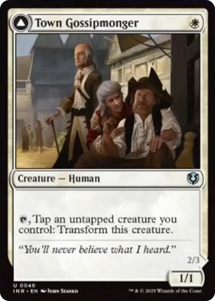 Town Gossipmonger // Incited Rabble [Innistrad Remastered] | L.A. Mood Comics and Games