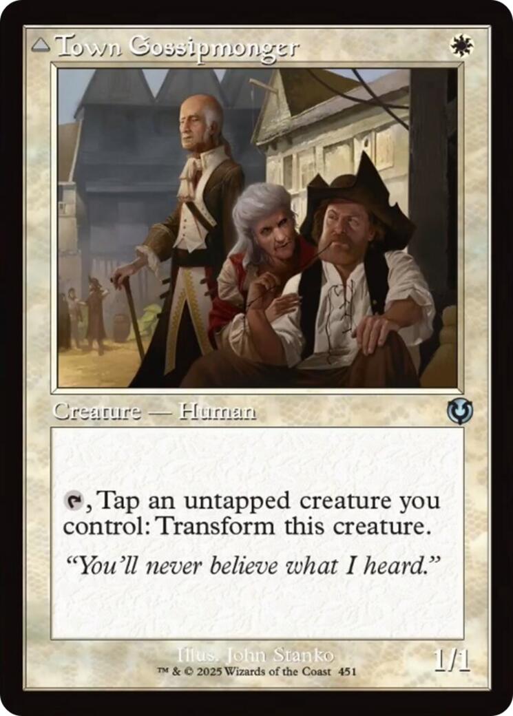 Town Gossipmonger // Incited Rabble (Retro Frame) [Innistrad Remastered] | L.A. Mood Comics and Games