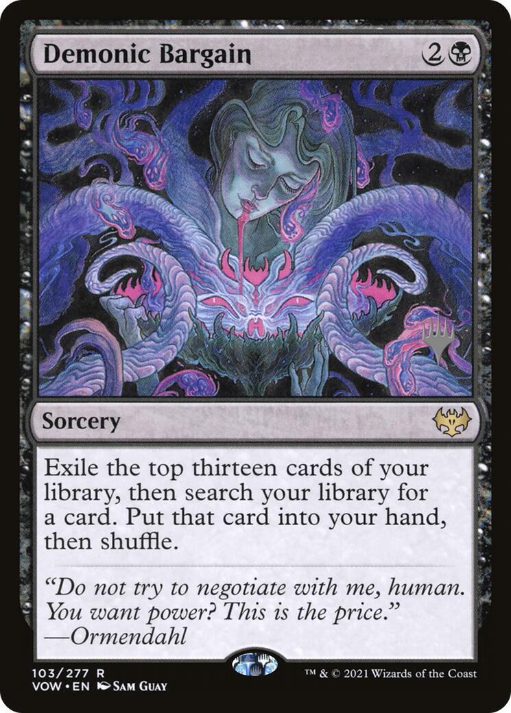 Demonic Bargain (Promo Pack) [Innistrad: Crimson Vow Promos] | L.A. Mood Comics and Games