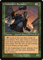 Duskwatch Recruiter // Krallenhorde Howler (Retro Frame) [Innistrad Remastered] | L.A. Mood Comics and Games