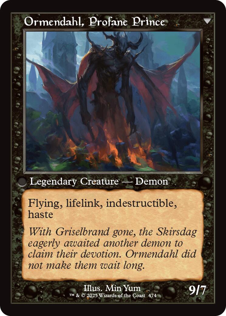 Westvale Abbey // Ormendahl, Profane Prince (Retro Frame) [Innistrad Remastered] | L.A. Mood Comics and Games