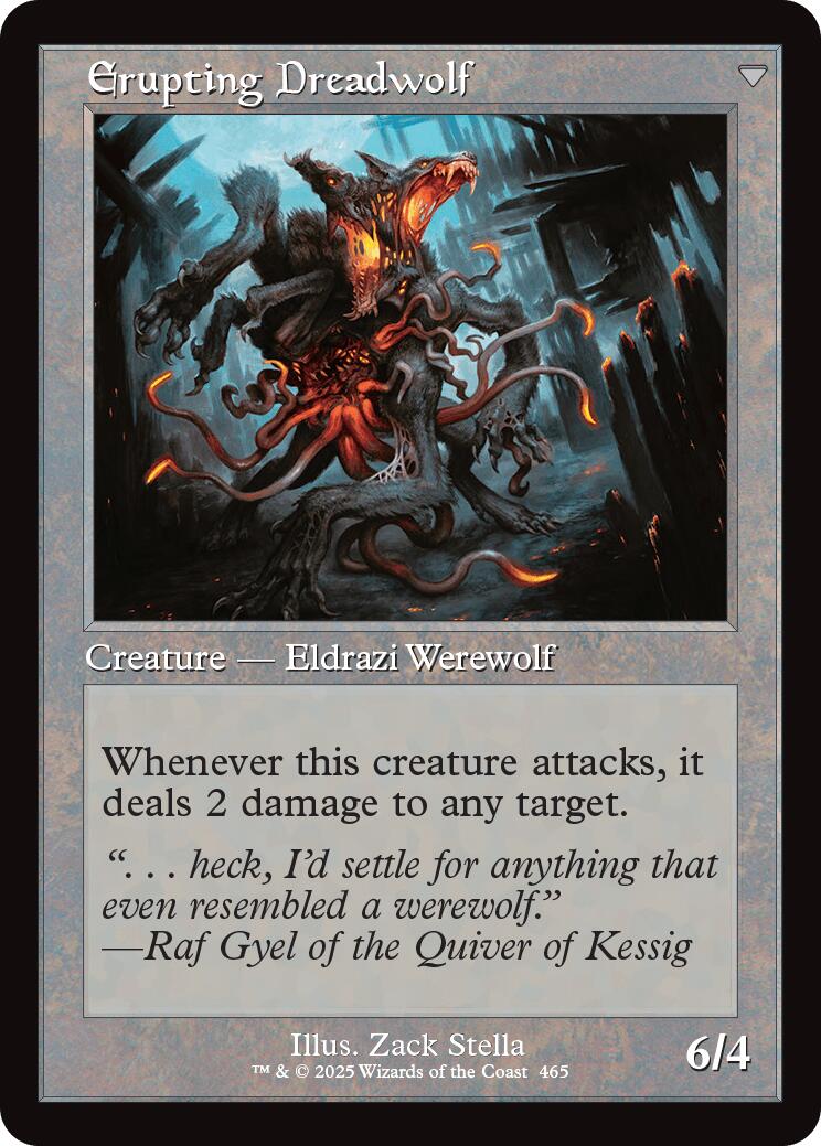 Smoldering Werewolf // Erupting Dreadwolf (Retro Frame) [Innistrad Remastered] | L.A. Mood Comics and Games