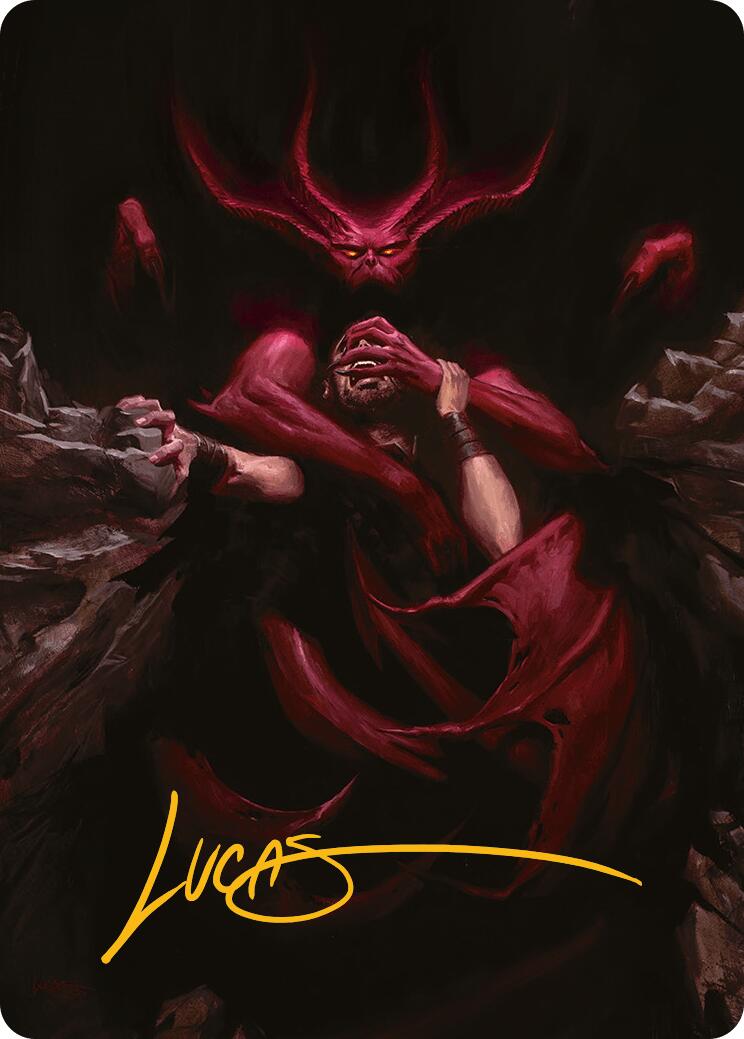 Infernal Grasp Art Card (Gold-Stamped Signature) [Innistrad Remastered Art Series] | L.A. Mood Comics and Games