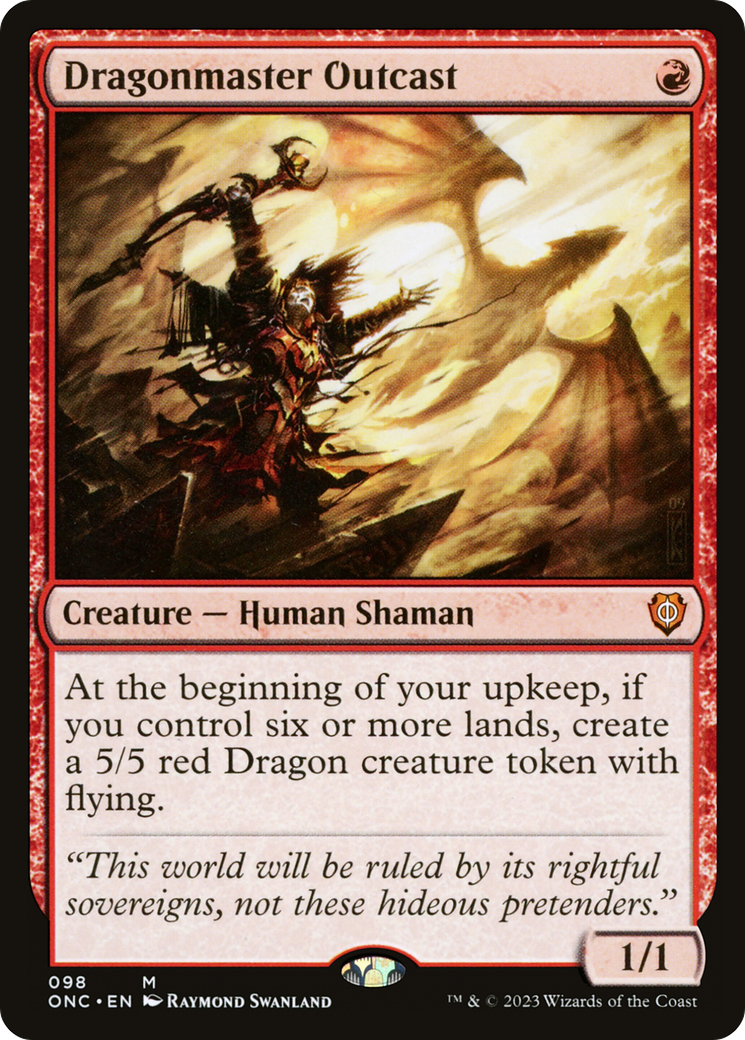 Dragonmaster Outcast [Phyrexia: All Will Be One Commander] | L.A. Mood Comics and Games