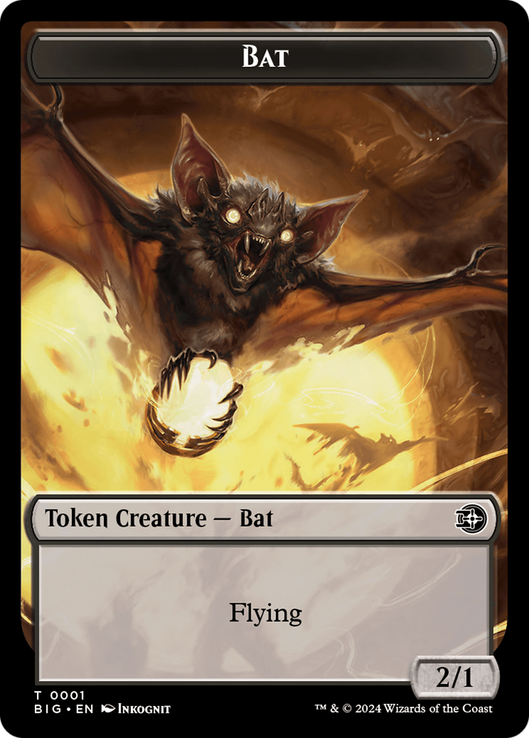 Bat Token [Outlaws of Thunder Junction: The Big Score Tokens] | L.A. Mood Comics and Games