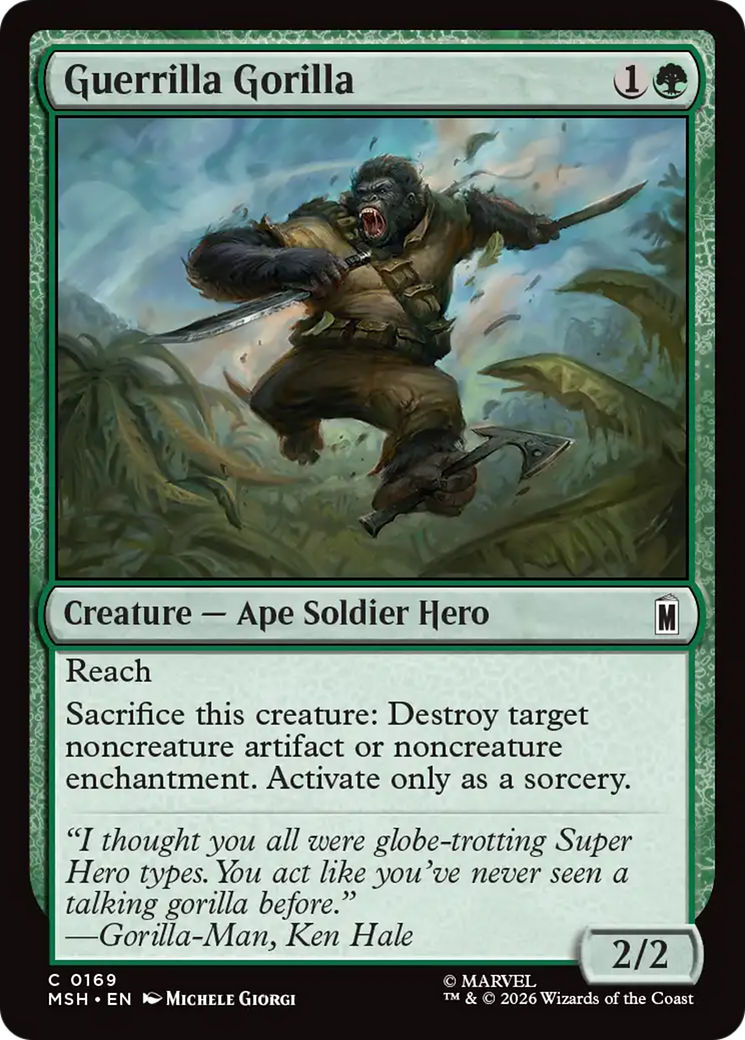 Guerrilla Gorilla [Marvel Super Heroes] | L.A. Mood Comics and Games