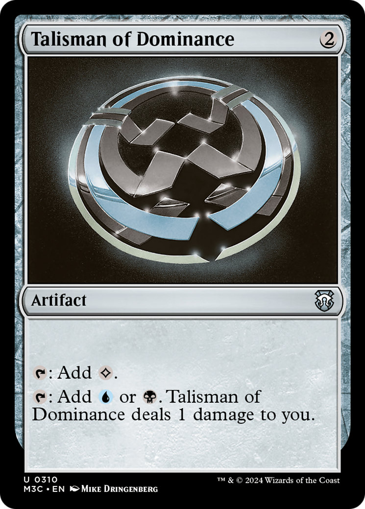 Talisman of Dominance (Ripple Foil) [Modern Horizons 3 Commander] | L.A. Mood Comics and Games