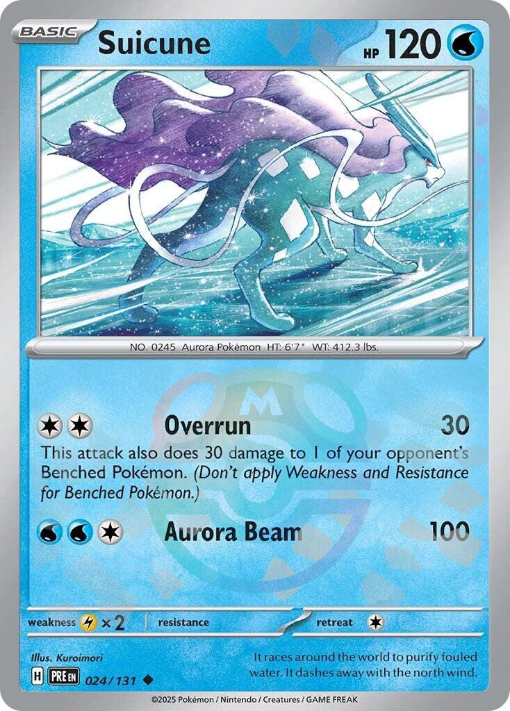 Suicune (024/131) (Master Ball Pattern) [Scarlet & Violet: Prismatic Evolutions] | L.A. Mood Comics and Games