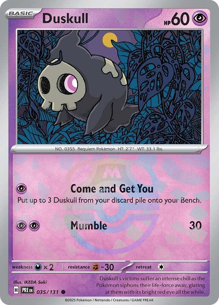 Duskull (035/131) (Master Ball Pattern) [Scarlet & Violet: Prismatic Evolutions] | L.A. Mood Comics and Games