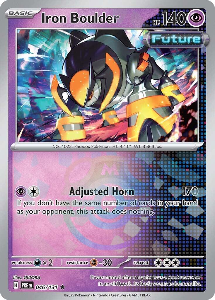 Iron Boulder (046/131) (Master Ball Pattern) [Scarlet & Violet: Prismatic Evolutions] | L.A. Mood Comics and Games