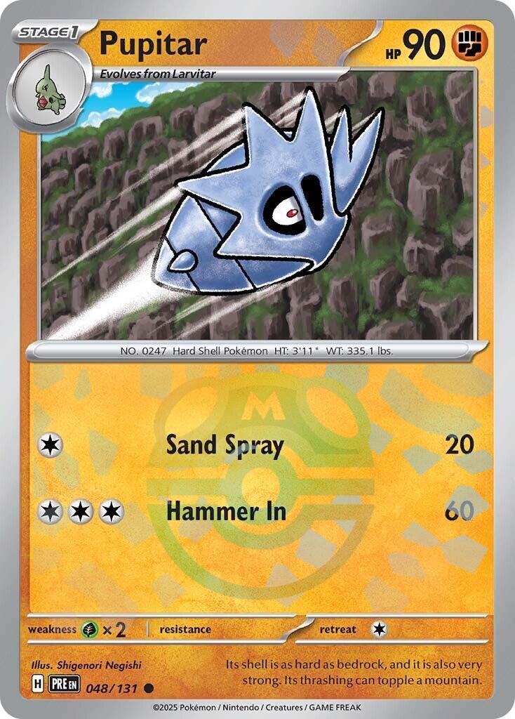 Pupitar (048/131) (Master Ball Pattern) [Scarlet & Violet: Prismatic Evolutions] | L.A. Mood Comics and Games